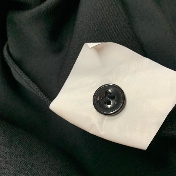 Allison Daley Petites Black Skirt Suit Black Button Blouse & Skirt Petite Medium - Picture 9 of 12